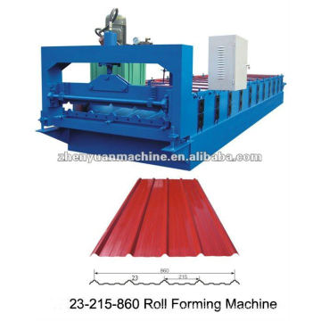 Trapezoid color steel roof panel roll forming machine